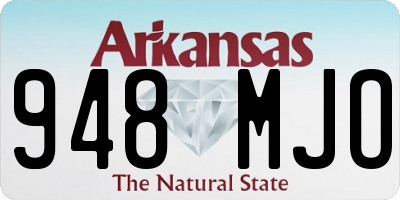AR license plate 948MJO