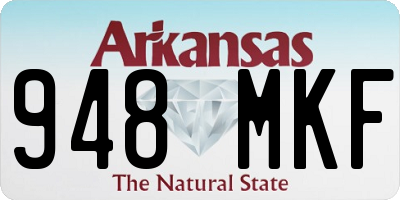 AR license plate 948MKF