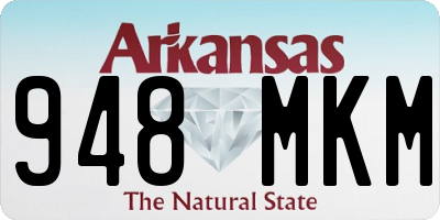 AR license plate 948MKM