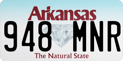 AR license plate 948MNR