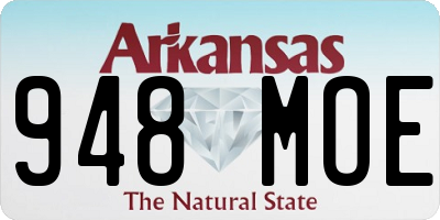 AR license plate 948MOE