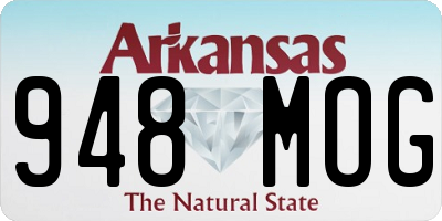 AR license plate 948MOG