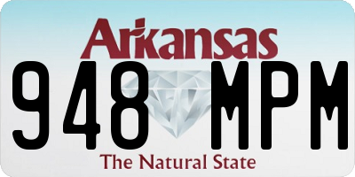 AR license plate 948MPM