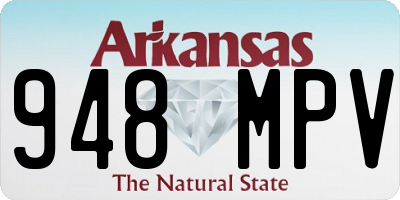 AR license plate 948MPV