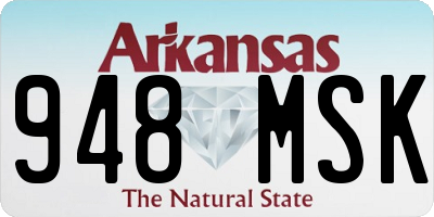 AR license plate 948MSK