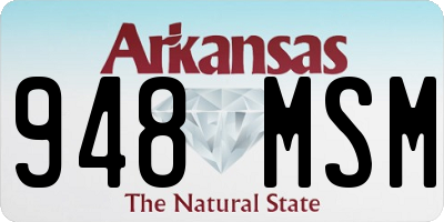 AR license plate 948MSM