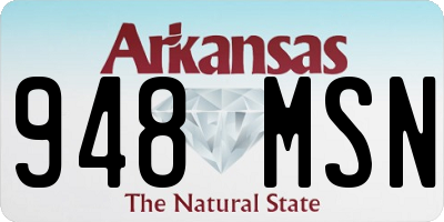 AR license plate 948MSN