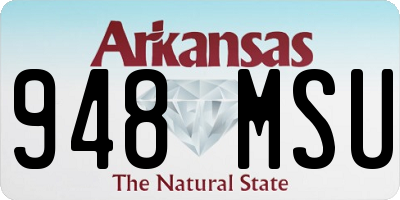 AR license plate 948MSU