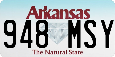 AR license plate 948MSY