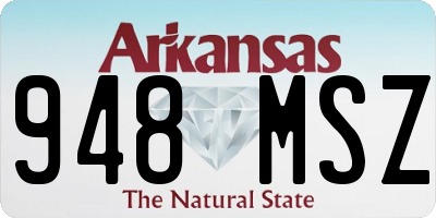 AR license plate 948MSZ