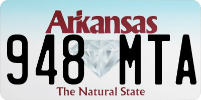 AR license plate 948MTA