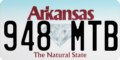 AR license plate 948MTB