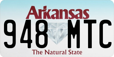 AR license plate 948MTC