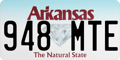 AR license plate 948MTE