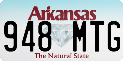 AR license plate 948MTG