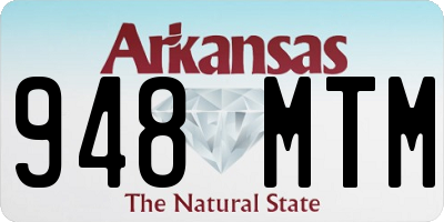 AR license plate 948MTM