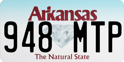 AR license plate 948MTP