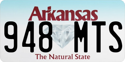 AR license plate 948MTS
