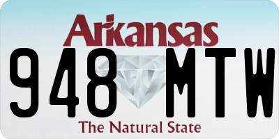 AR license plate 948MTW