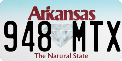 AR license plate 948MTX
