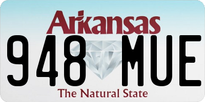 AR license plate 948MUE