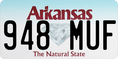 AR license plate 948MUF