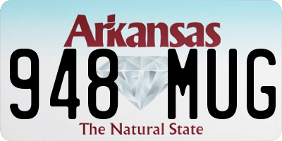 AR license plate 948MUG
