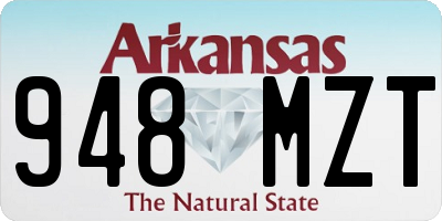 AR license plate 948MZT