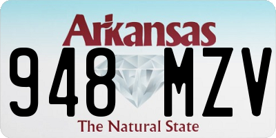 AR license plate 948MZV