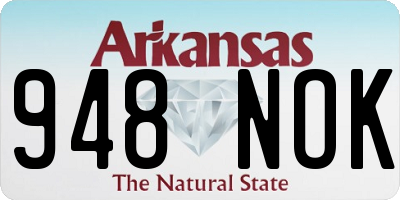 AR license plate 948NOK