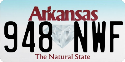 AR license plate 948NWF