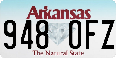 AR license plate 948OFZ