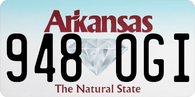 AR license plate 948OGI