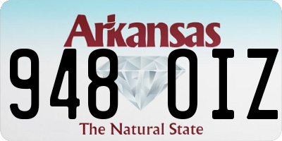 AR license plate 948OIZ