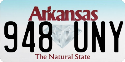 AR license plate 948UNY