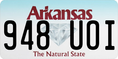 AR license plate 948UOI