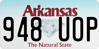 AR license plate 948UOP