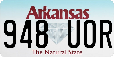 AR license plate 948UOR