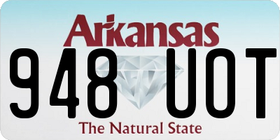 AR license plate 948UOT