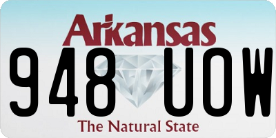 AR license plate 948UOW