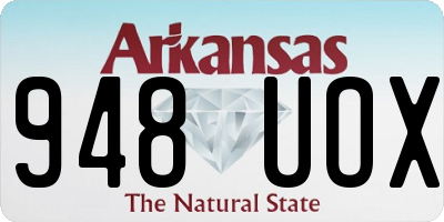 AR license plate 948UOX