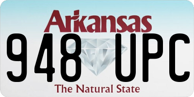 AR license plate 948UPC