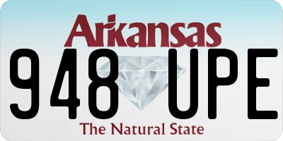 AR license plate 948UPE