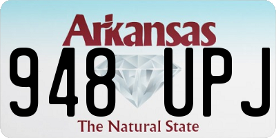 AR license plate 948UPJ