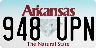 AR license plate 948UPN