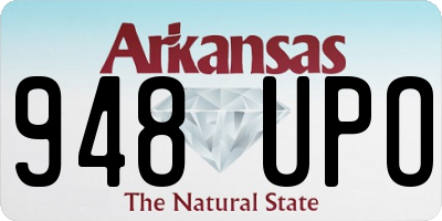 AR license plate 948UPO