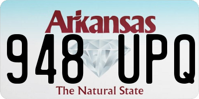 AR license plate 948UPQ
