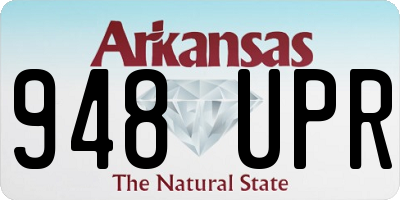 AR license plate 948UPR