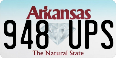 AR license plate 948UPS