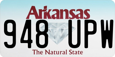 AR license plate 948UPW